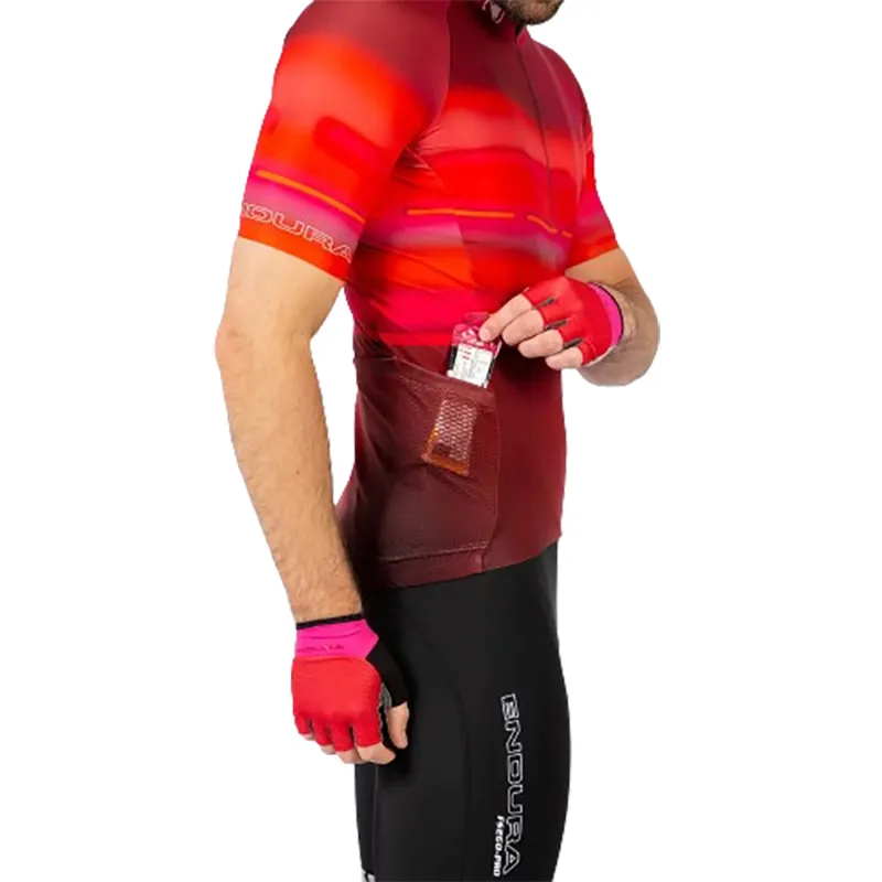 Endura Virtual Texture S/S Jersey LTD Red-3
